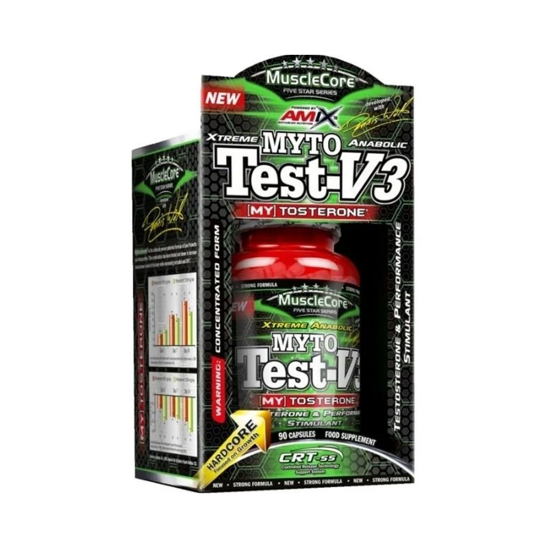 Amix Nutrition Mytotest V3 Test Booster Maca +Astaxanthin + Saw palmetto + Rhodiola rosea + Testofen 90