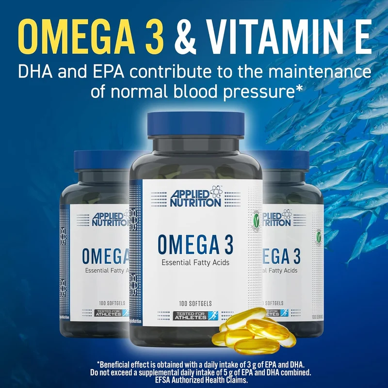 Applied Nutrition Omega 3(Balık yağı) DHA+EPA 100 Softgels