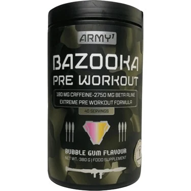 Army1 Bazooka Ripped Fat Burner PreWorkout 40 servis Made in Germany