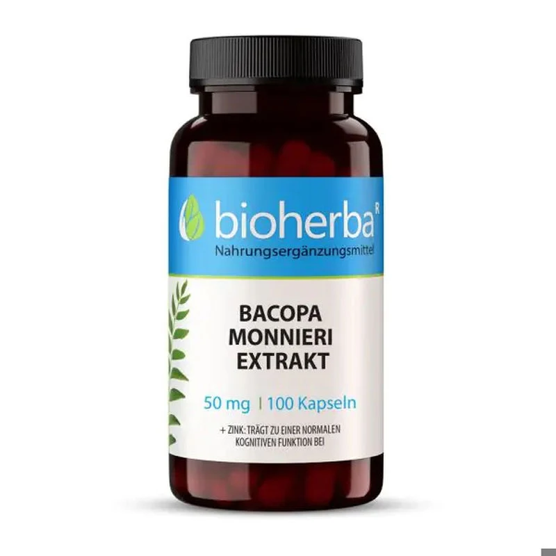 Bioherba Bacopa Monnieri+Zinc(Çinko) Extract 50 mg 100 Caps