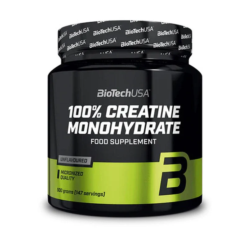 BIOTECH USA 100% Creatine(Kreatin) Monohydrate 500 gram - 147 SERVİS (Amerikan versiyon)