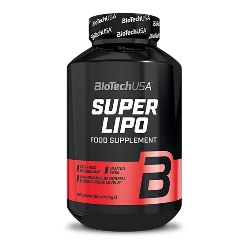 BioTech USA Super Lipo Fat burner (HCA+L-carnitine+Green tea+CLA+Garcinia cambogia) 120 tablets