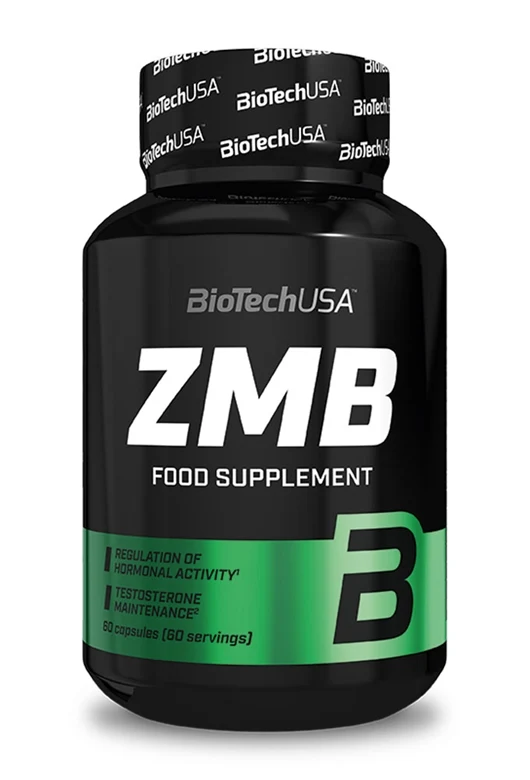 BioTechUSA ZMB+ZMA Capsules - Hormone Optimiser with Zinc, Magnesium Vitamin B6 - Testo Support, 60