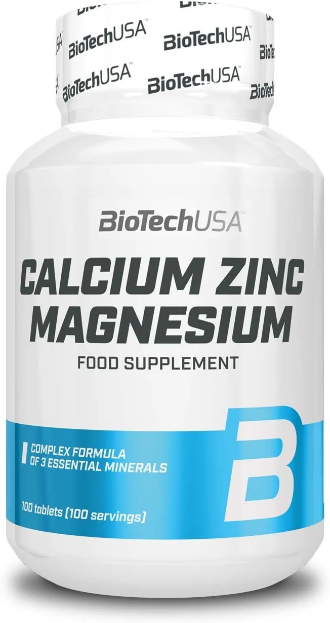 BioTech USA Calcium Zinc Magnesium Mineral Complex 100 Tablet