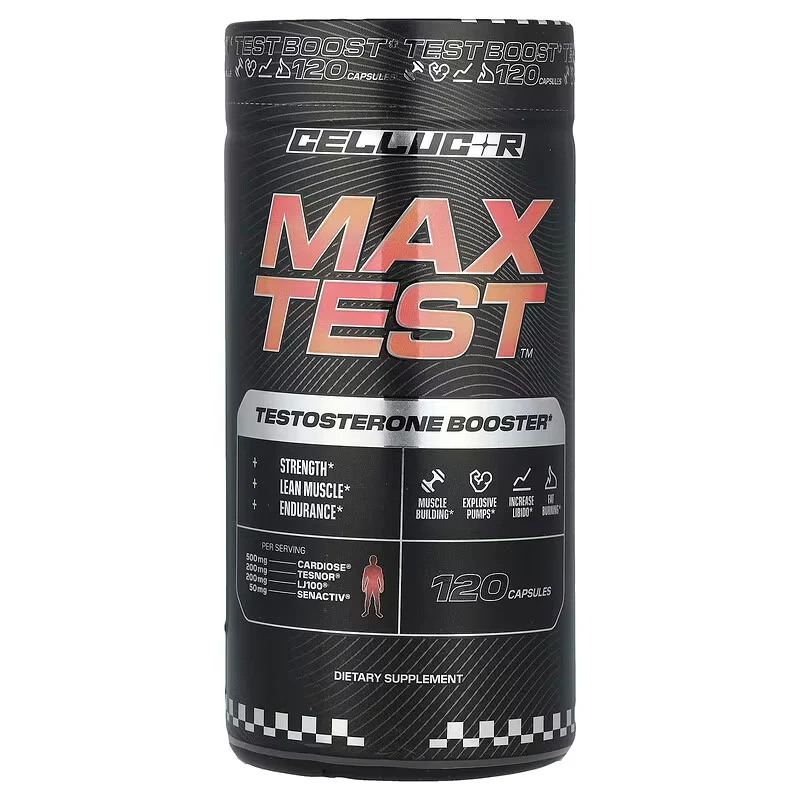 C4 Cellucor Max Test Testosterone Booster Arginine Nitrate Rhodiola Long jack tongkat ali Dım 120 Caps