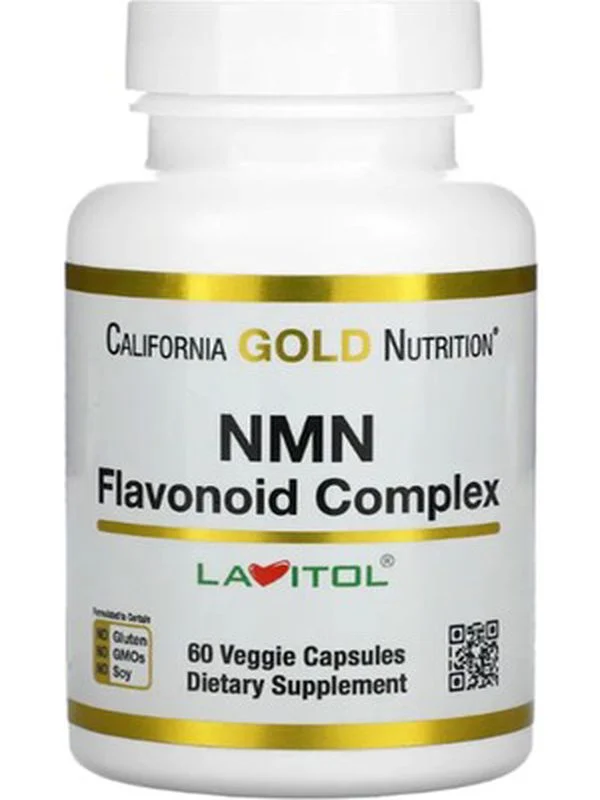 California Gold Nmn Nad Öncüsü Nicotinamide Mononucleotide+Apigenin Flavonoid 175 Mg 60 Veggie Caps