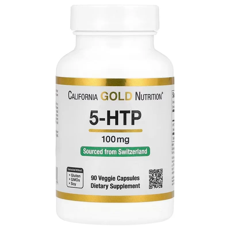 California Gold Nutrition 5-HTP Healthy Mood Sleep & Appetite 100 mg 90 Veggie Caps