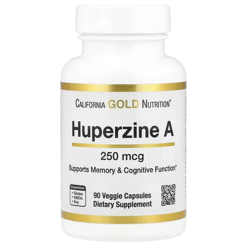 California Gold Nutrition Huperzine A Memory & Cognitive 250 mcg 90 Veggie Caps