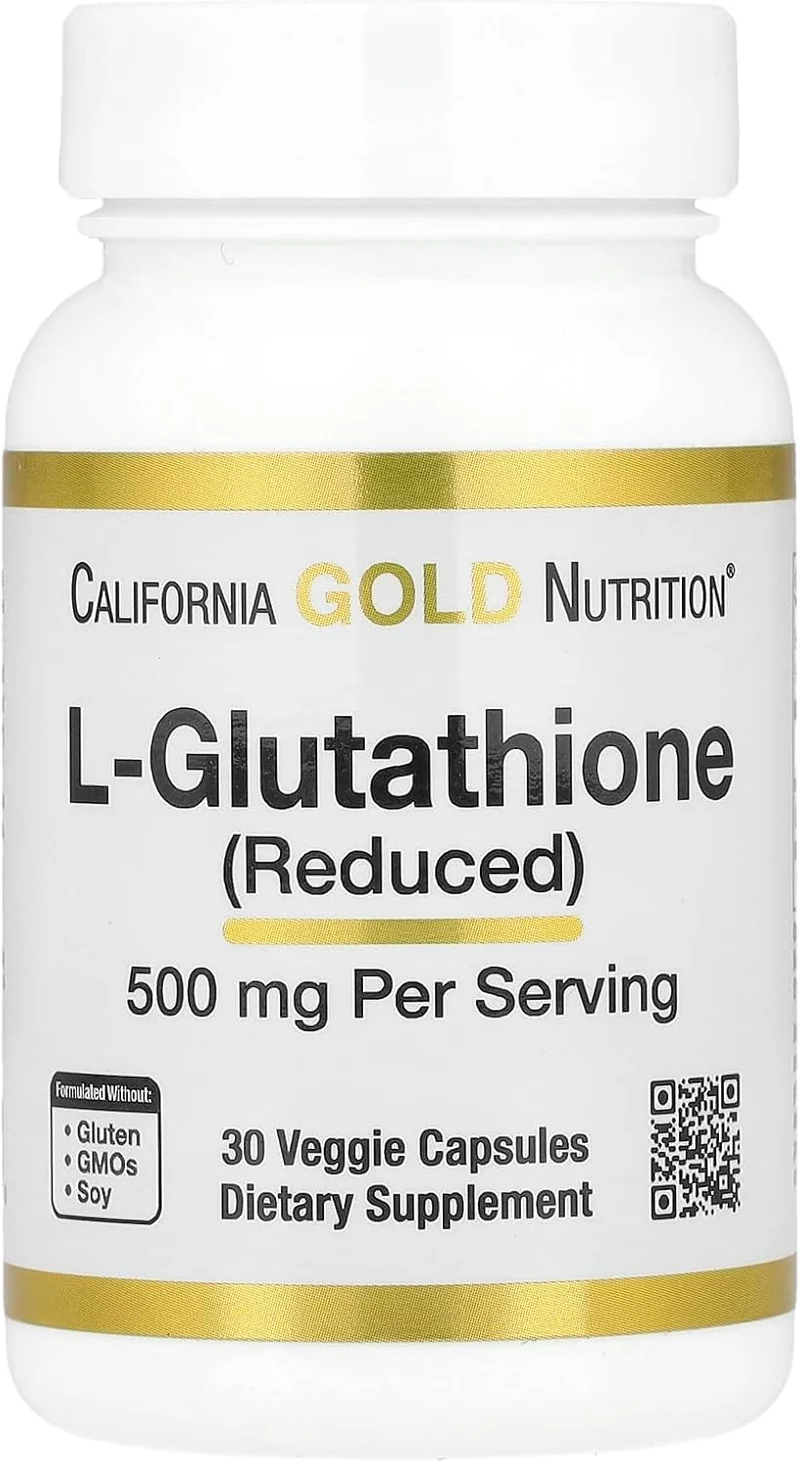 California Gold Nutrition L-Glutathione Glutatyon Antioxidants 500 Mg 30 Caps
