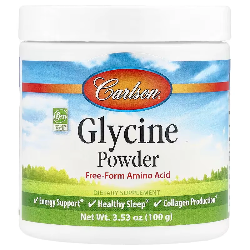 Carlson Glycine Powder Free Form Amino Acid Energy Support 100 g