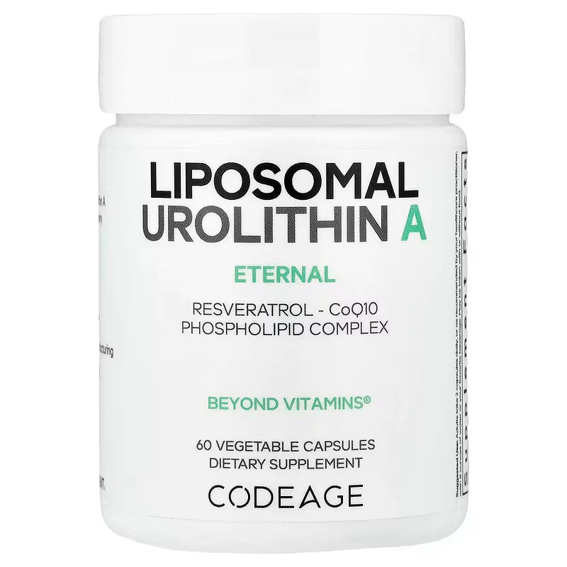 Codeage Liposomal Urolithin A Resveratrol CoQ10 Phospholipid 60 Caps