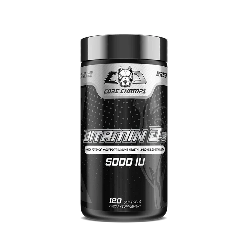 Core Champs Vitamin D3 5000 IU 120 Softgels - By Kai Greene