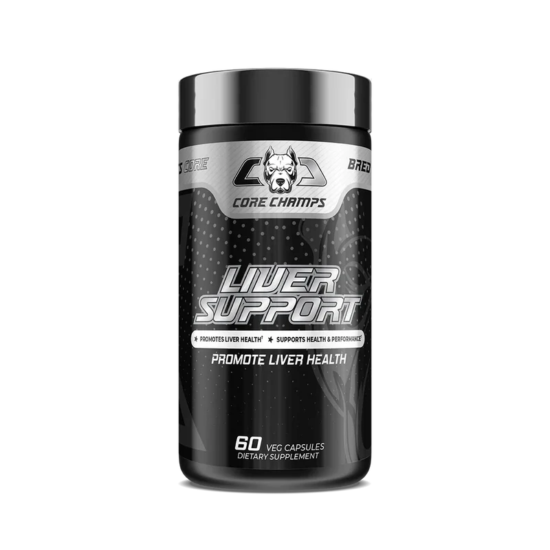 CORE CHAMPS LIVER SUPPORT Milk Thistle , Betaine , Turmeric , Selenium 60 Veg Caps - By Kai Greene