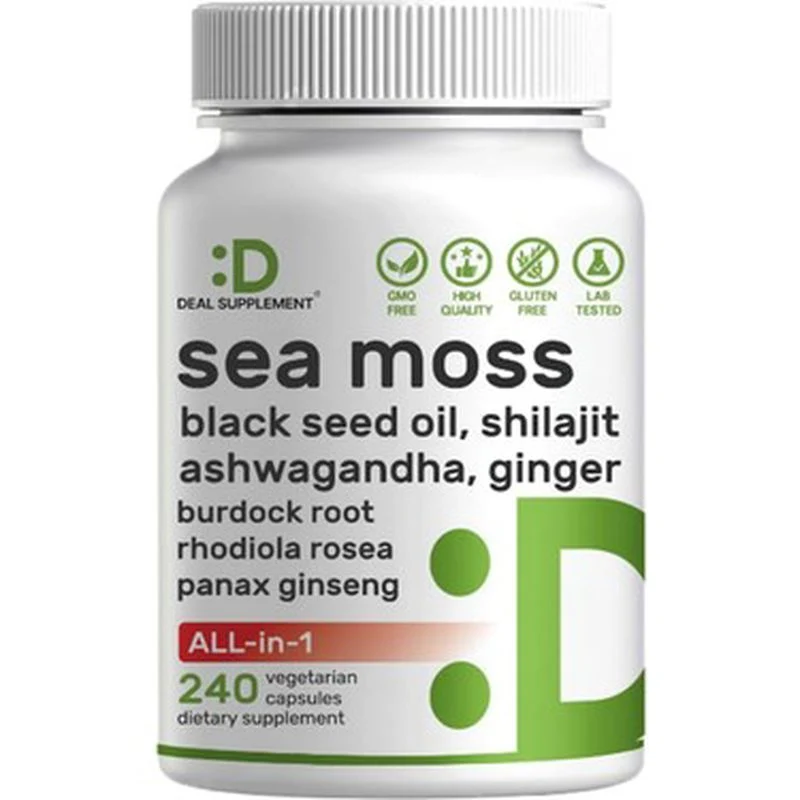 Deal Supplement Irish Sea Moss 240 Veggie Caps
