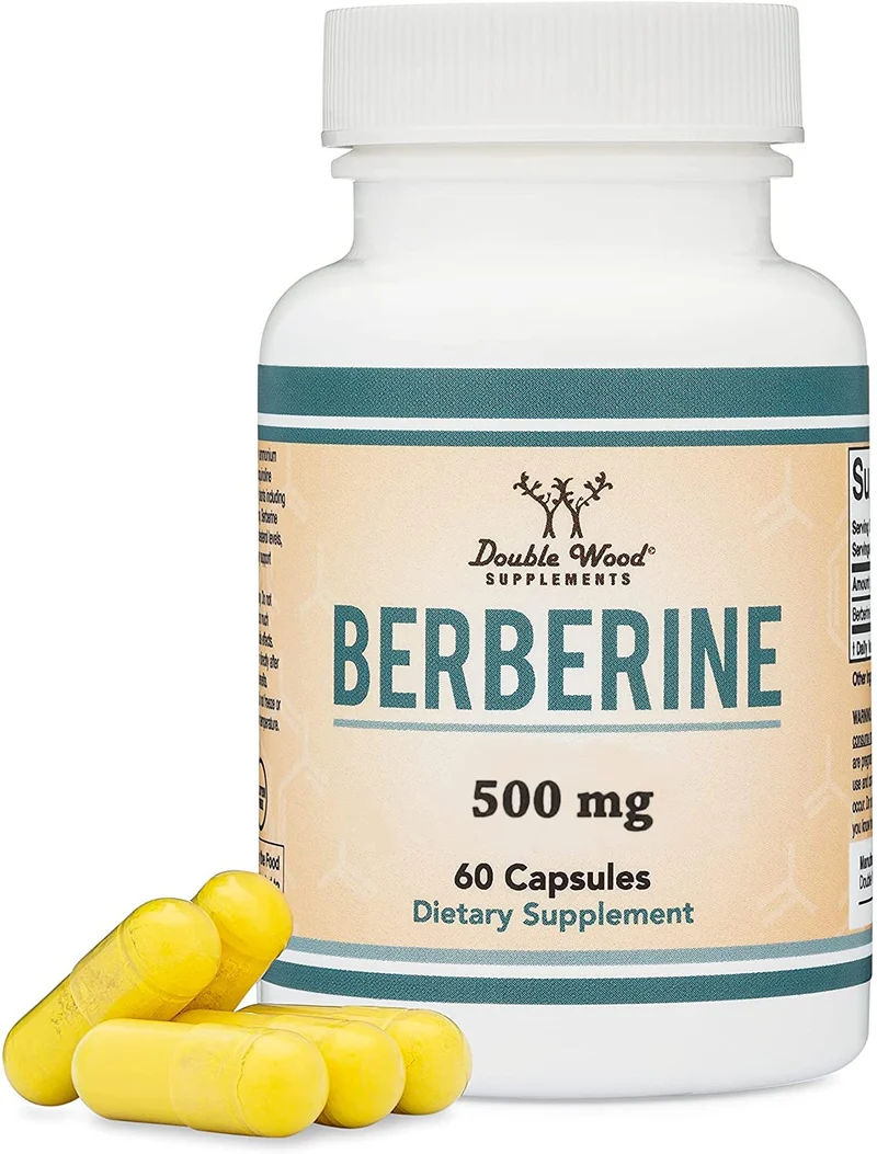 Double Wood Berberine 97% HCl AMPK Activator 60 Caps