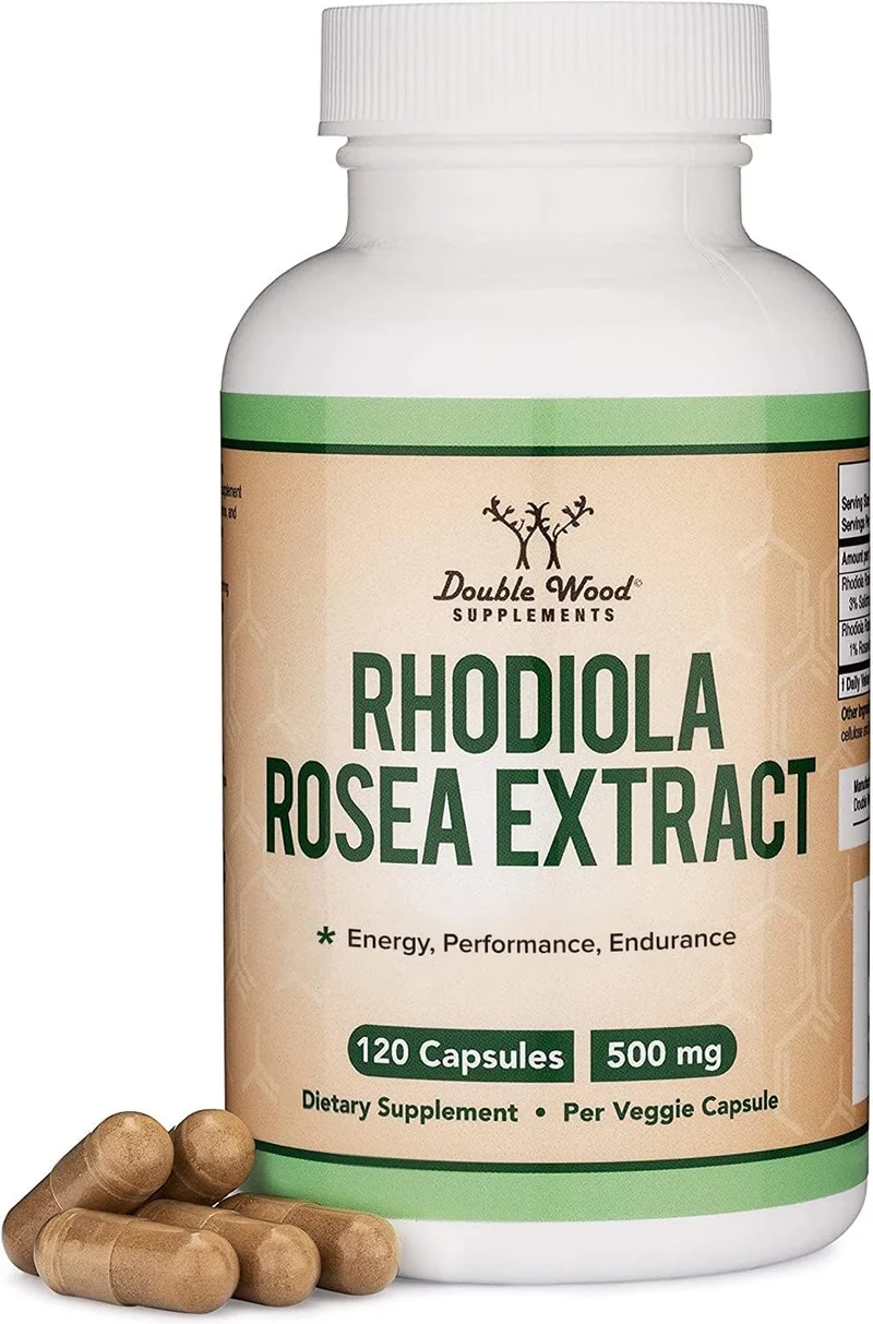 Double Wood Rhodiola Rosea Extract 500mg 120 Vegan Caps