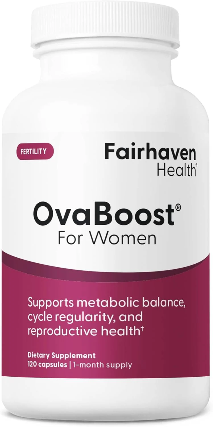 Fairhaven Health Ovaboost Fertility for Women Myo-Inositol Alpha-Lipoic Acid Grape Seed Coenzyme Q10 120 Caps