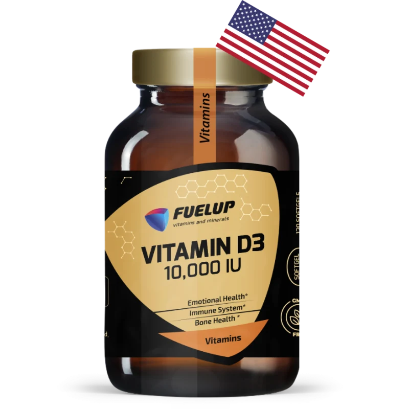 FuelUp Vitamin D3 10000 IU 120 softgels