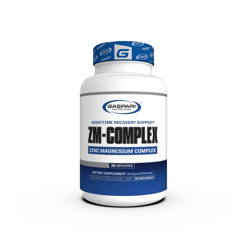 Gaspari Nutrition ZM-COMPLEX Zma Nighttime Recovery Support with Zinc & Magnesium Complex 90 Caps