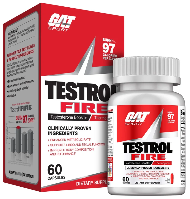 Gat Testrol Fire Thermo Fenugreek + Tribulus Testo Booster 60 Kapsül