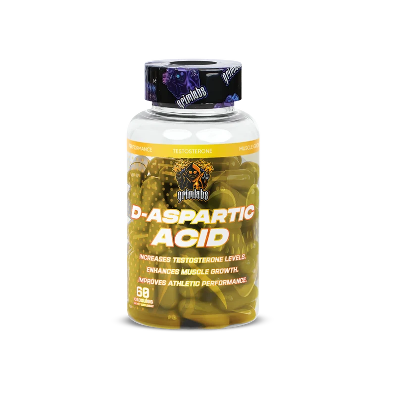 Grimlabs DAA, D-Aspartic Acid 500mg 60 Servings