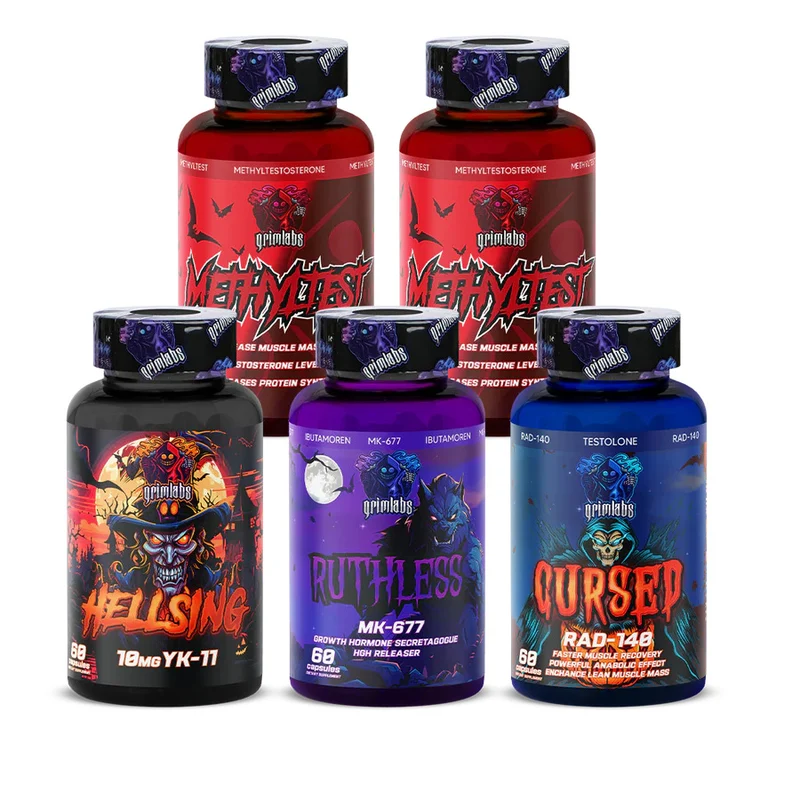 Grimlabs Growth Matery - YK11  Myostatin & MK677 & RAD140 & Methyltest X2 Hediye