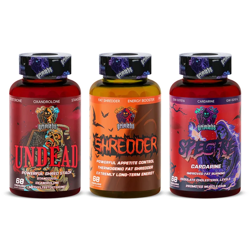 Grimlabs XXL Yağ Yakıcı Set  - Shredder & Undead & Spectre 60 Kapsül
