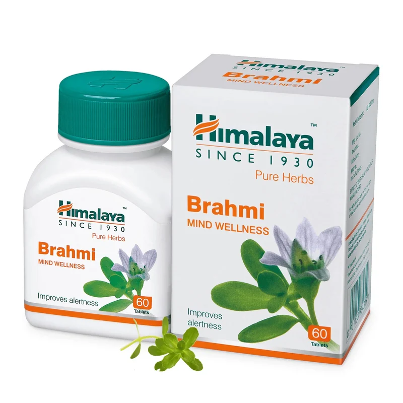 Himalaya Bacopa Brahmi Brain Support and Mental Focus 60 Tablet