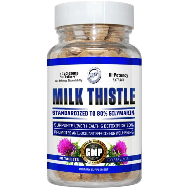 Hitech Milk Thistle for Liver Silymarin Deve dikeni Support 90 Tablet