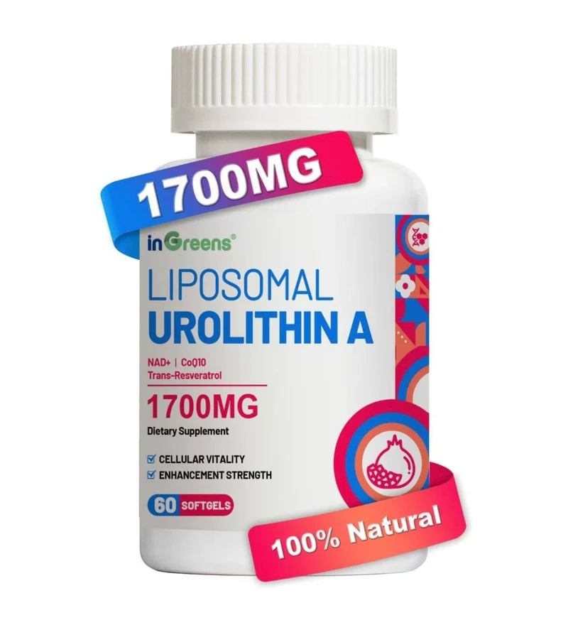 inGreens Liposomal Urolithin A Nad+ Coq10 Trans Resveratrol 1700 mg 60 sofgels
