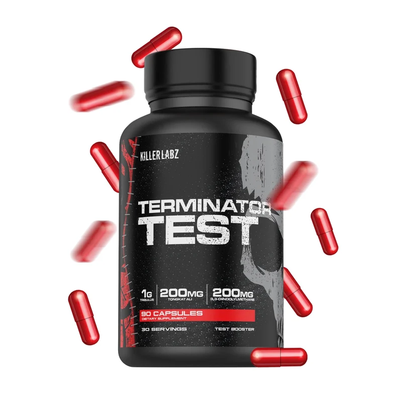 KILLER LABZ TERMINATOR TEST Tribulus , Longjack Tongkat ali 100:1 90 SERVINGS
