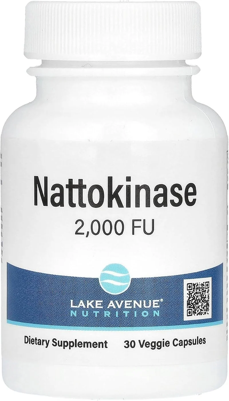 Lake Avenue Nutrition Nattokinase Proteolytic Enzyme Gut Health 2,000 FUs 30 Veggie Caps