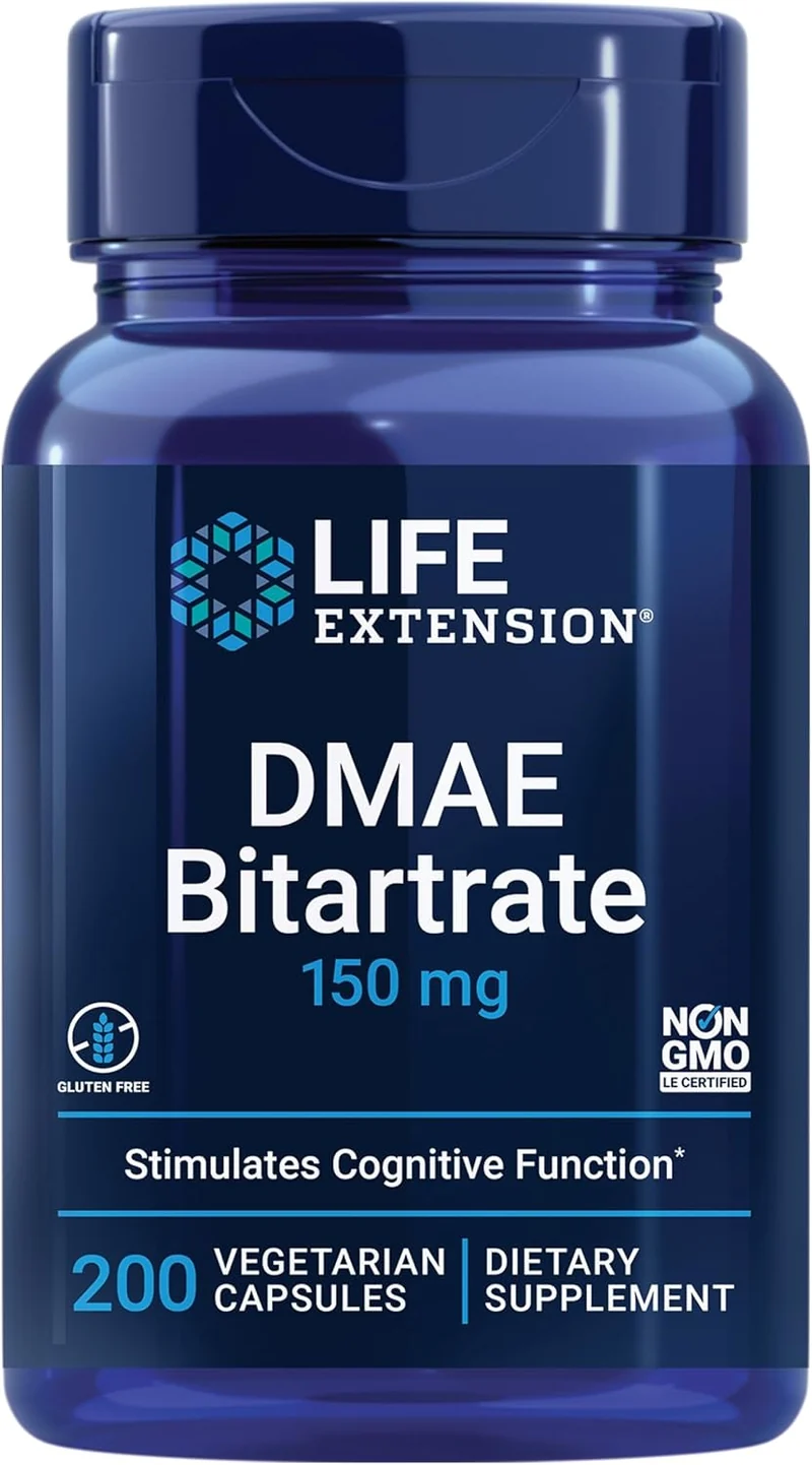 Life Extension DMAE Bitartrate 200 Capsules