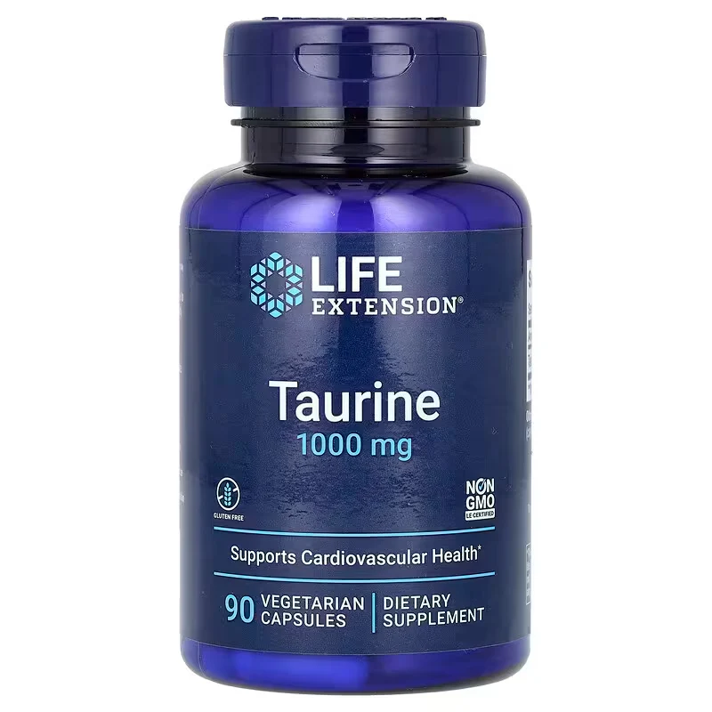 Life Extension Taurine Amino Acids 1,000 mg 90 Vegetarian Capsules