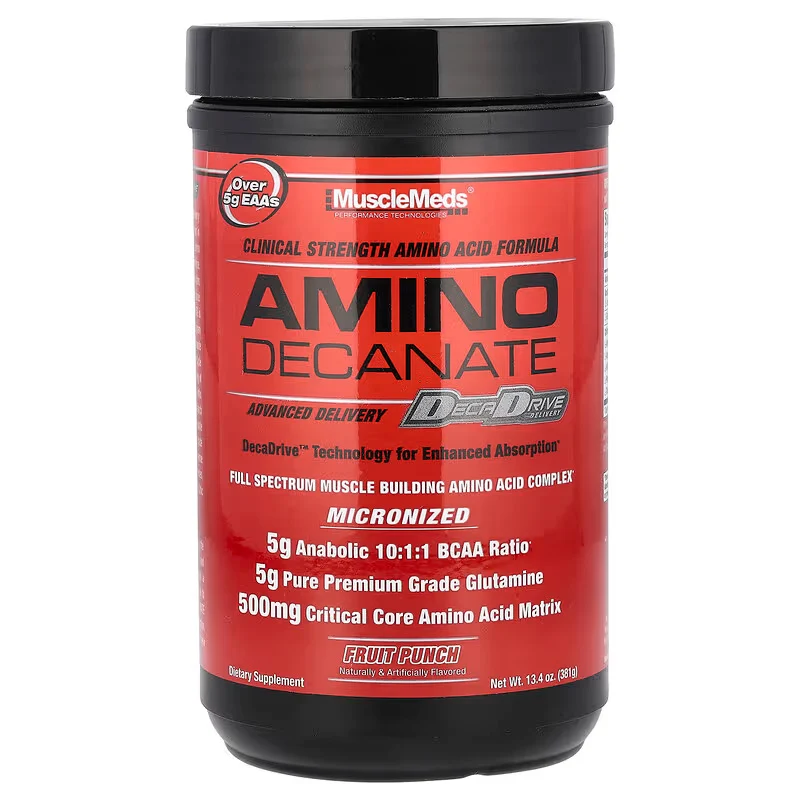 Musclemeds Amino Decanate 10:1:1 BCAA Glutamin EAAs Muscle Recovery 360 Gr