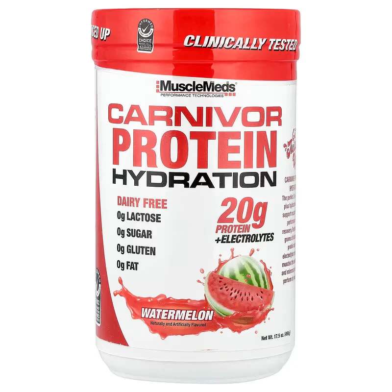MuscleMeds Carnivor Protein Electrol & Hydration Watermelon 496 g