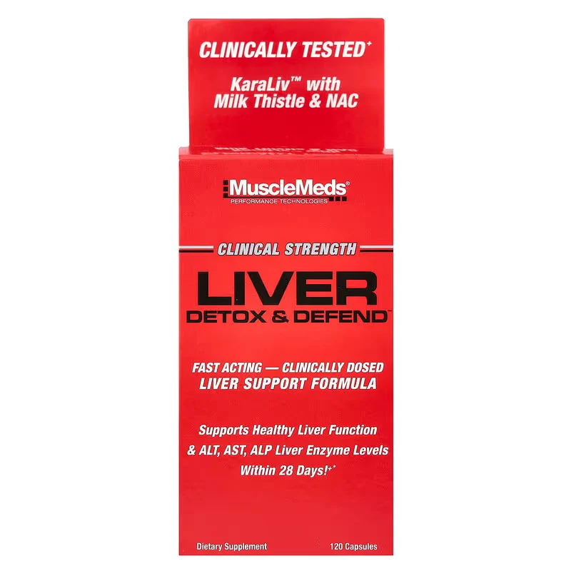 MuscleMeds Liver Detox & Defend Asparagus Nac Milk Thistle - 120 Caps