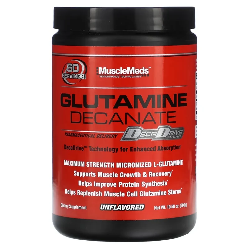 MuscleMeds Micronized Glutamine Decanate Muscle Recovery 300 g