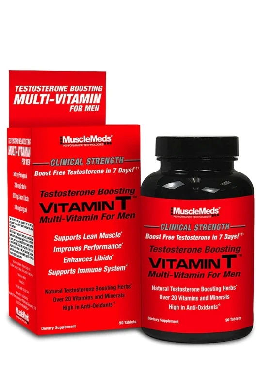 MuscleMeds Vitamin T Test Boosting MultiVitamin For Men Tribulus Long Jack 90 Tablet