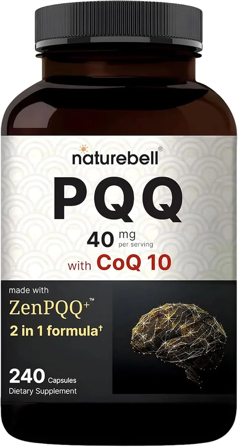 NatureBell PQQ with CoQ10 Coenzyme Brain Support 240 Caps