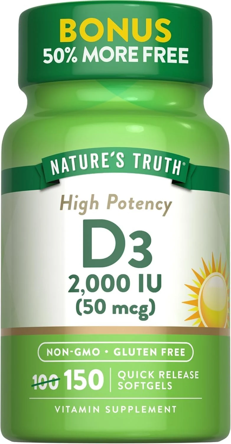 Nature's Truth Vitamin D3 2000 IU 130 Softgels