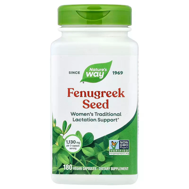 Nature's Way Fenugreek Seed 180 Vegan Caps