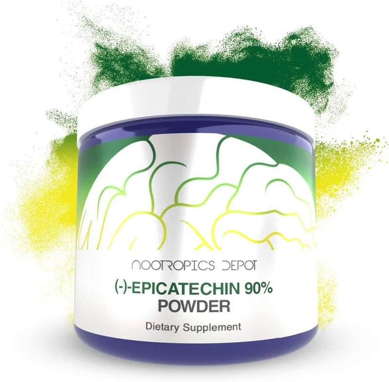 Nootropics Depot Store Epicatechin 90% Powder Cardiovascular Health 25 Grams - 125 Servis