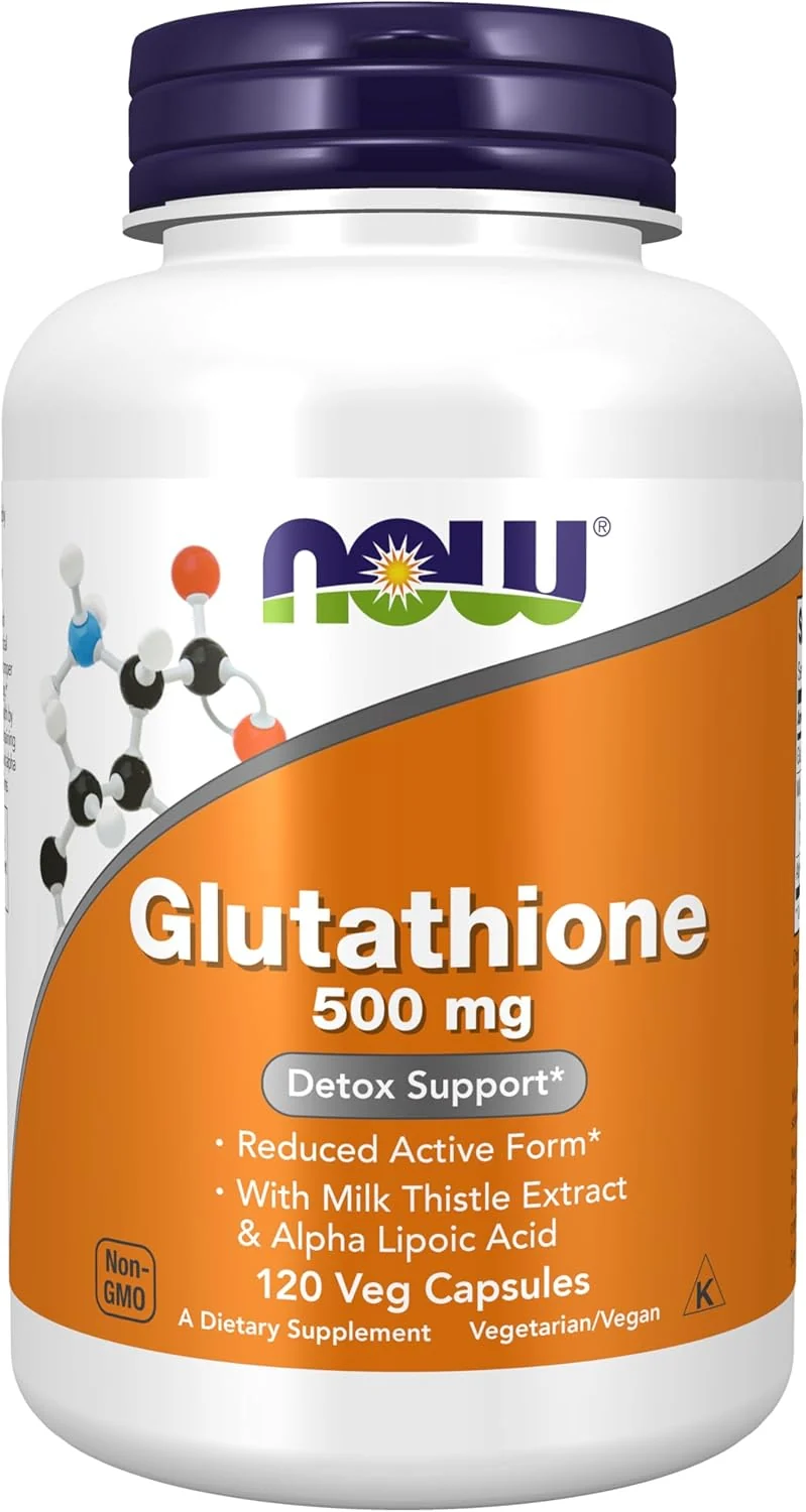 Now Foods Glutathione 500 mg with Milk Thistle Extract & Alpha Lipoic Acid 120 Veg Caps