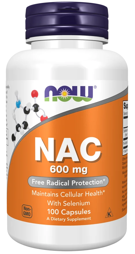NOW Foods NAC 600 mg 100 Vegetarian Caps