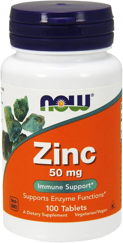 Now Foods Zinc Çinko Minerals 50 mg 100 Tablet