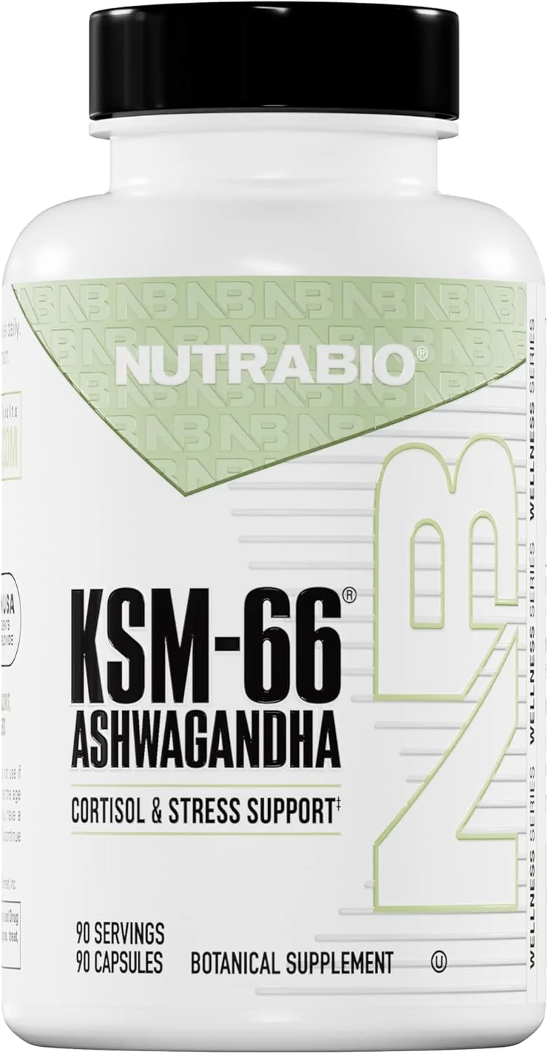 NutraBio Labs, Ashwagandha KSM66 600 mg 90 Vegetarian Capsules