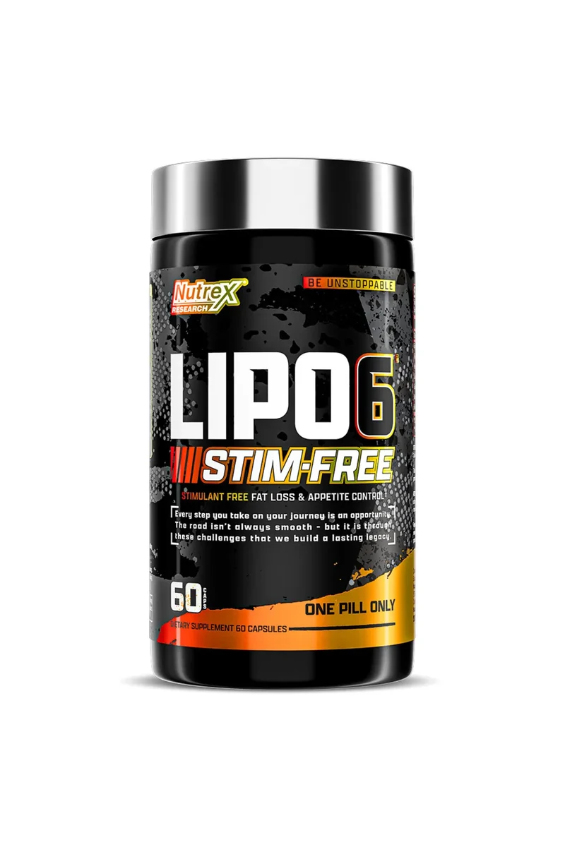 Nutrex LIPO-6 Stim-Free Fat burner Chromium (Free Caffeine)  60 Caps