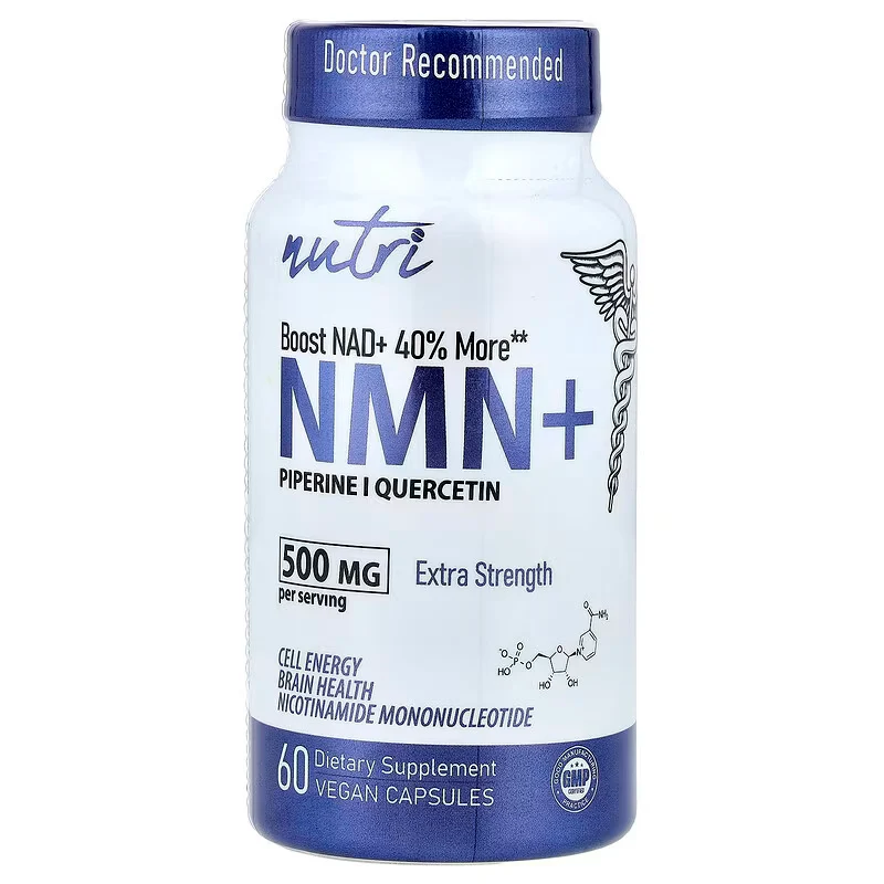 Nutri, NMN+ Nicotinamide Mononucleotide Brain Health 60 Vegan Capsules