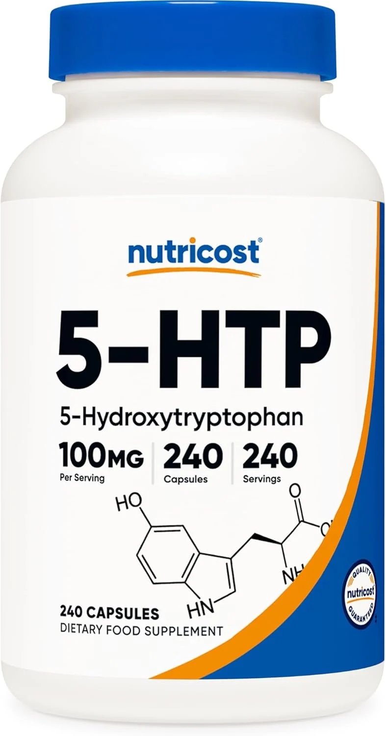 Nutricost 5-HTP 100mg, 240 Vegetarian Capsules (5-Hydroxytryptophan) - Non-GMO & Gluten Free